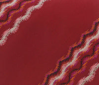 Missoni U3829 Red Sharkskin 100% Silk Ties