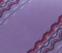 Missoni U3829 Violet Sharkskin 100% Silk Ties