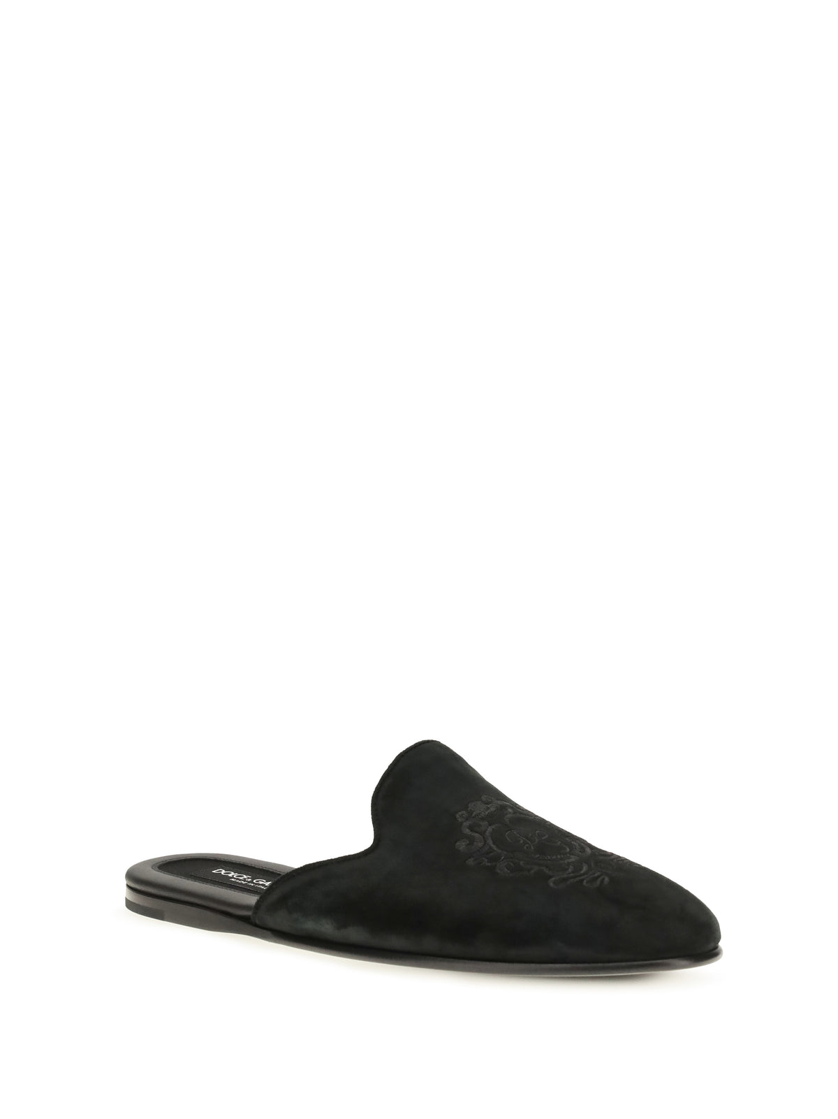 Dolce & Gabbana Men Calfskin Leather Mules