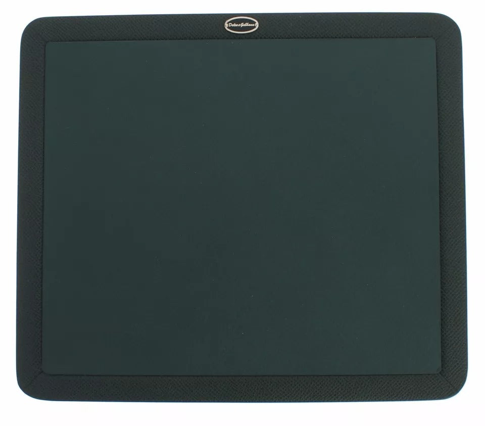 Dolce & Gabbana Dolce & Gabbana Green Leather Mouse  Pad