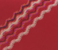 Missoni U4310 Red Sharkskin 100% Silk Tie