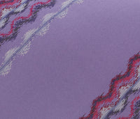 Missoni U4310 Purple Sharkskin 100% Silk Tie