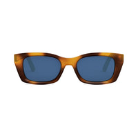 Dior Sunglasses Rectangle Full Rim, Honey Havana Frame and Blue Lens DIORMIDNIGHTS3I26B0