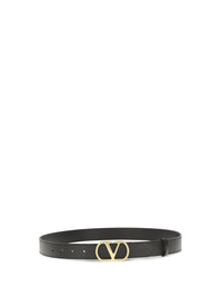 VALENTINO GARAVANI Valentino Garavani Men Vlogo Signature Leather Belt