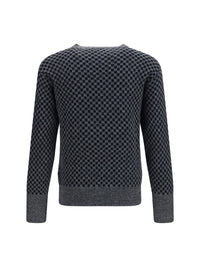Vivienne Westwood Men Checkmate Alpaca And Cotton-Blend Sweater