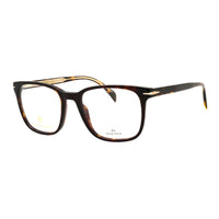 David Beckham David Beckham Eyeglasses Square Full Rim, Havana Frame and Clear Demo Lenses Lens DB1083008600