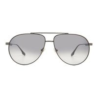 Victoria Beckham Sunglasses Aviator Full Rim, Silver Frame and Brown Lens VB242S042