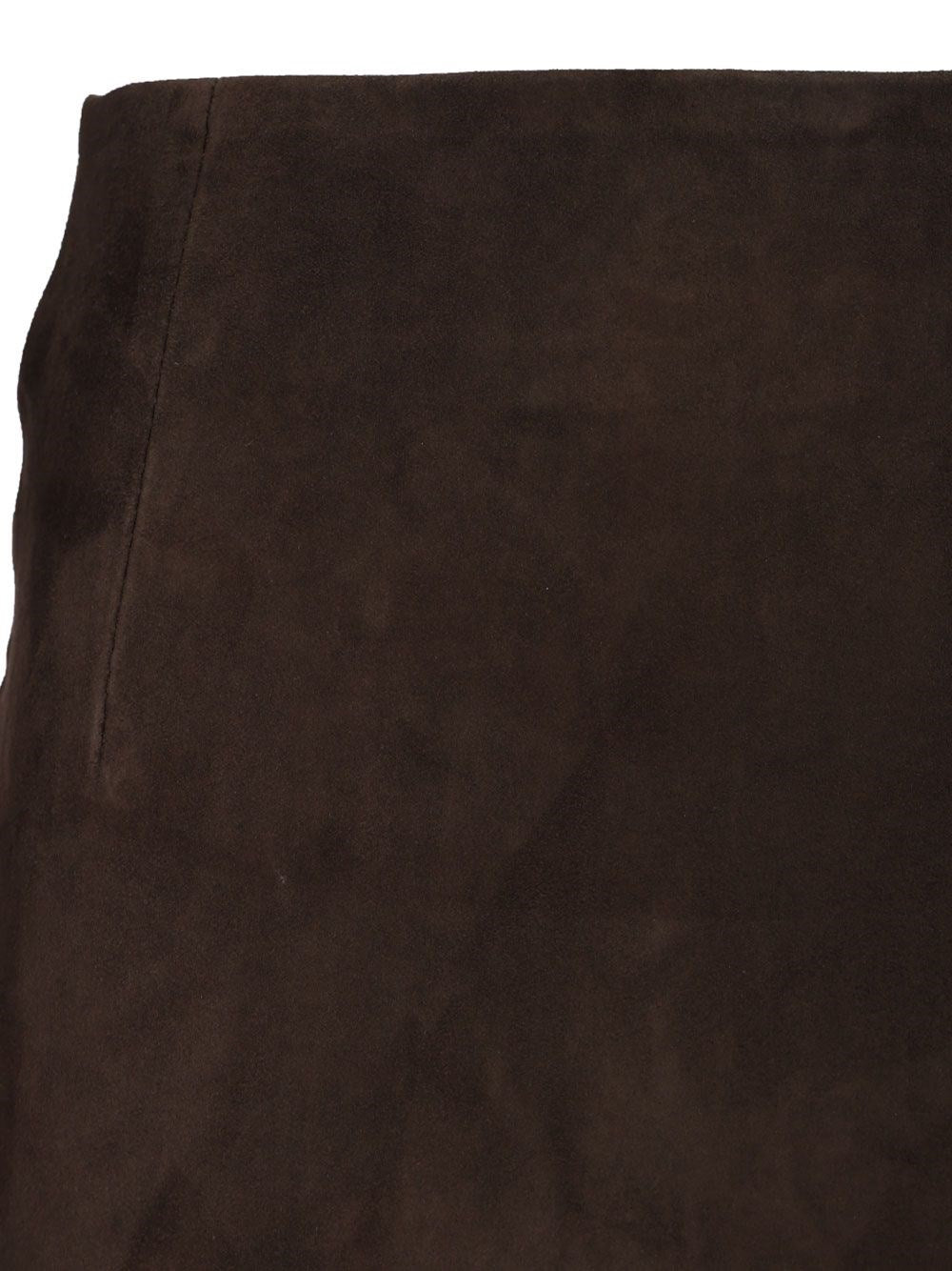 Rotate Women Suede Miniskirt