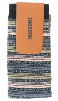 Missoni GM00CMD5220 0002 Tan/Fuschia Boot Socks
