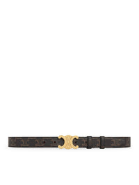 Celine Celine Women Medium Triomphe Belt In Triomphe Leather Canvas