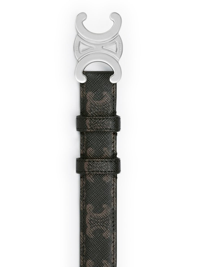 Celine Men Medium Triomphe Belt In Triomphe Canvas