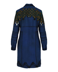 Bottega Veneta Womens Collared Pattern Dress