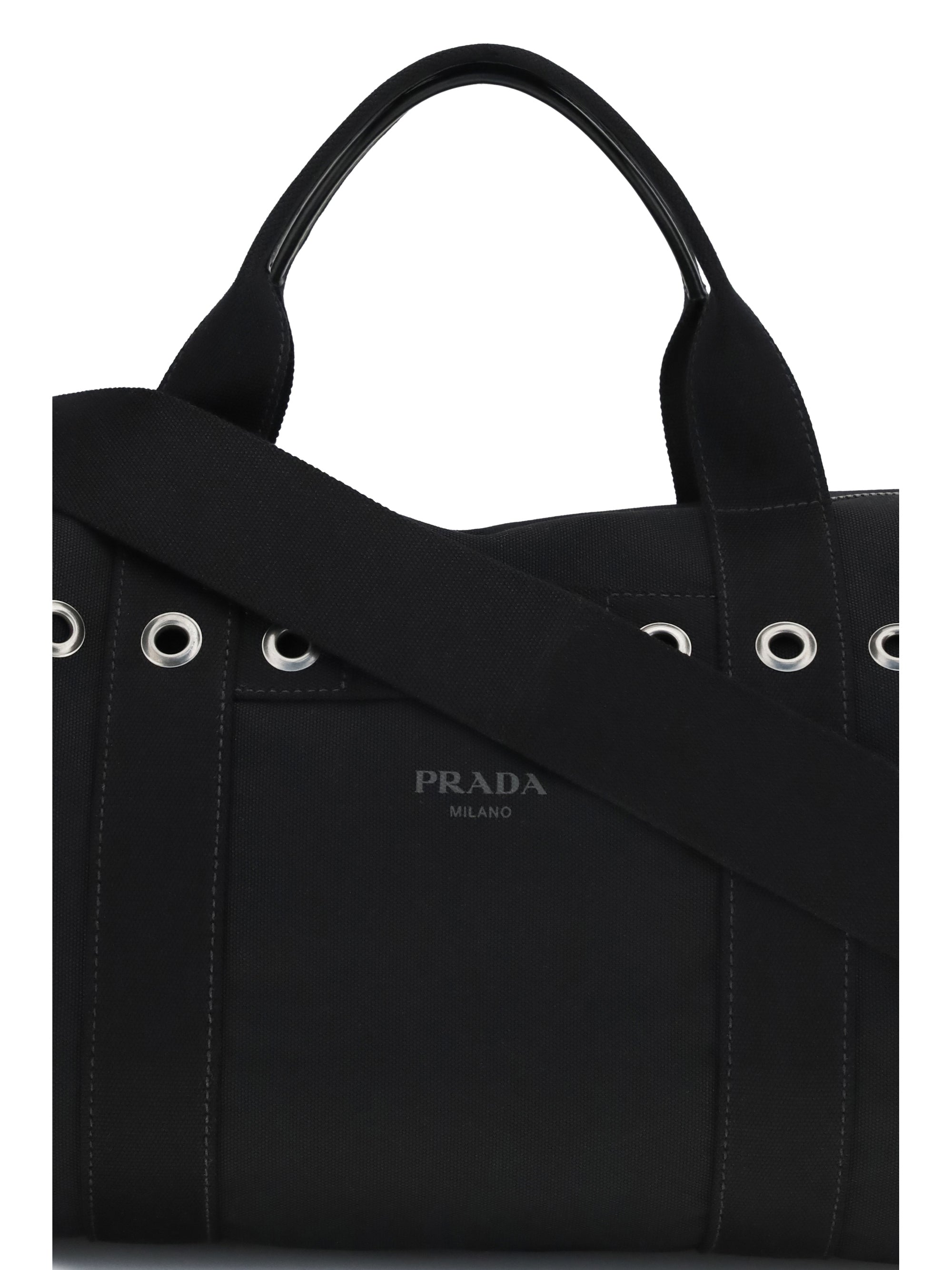 Prada Men Canvas Travel Bag