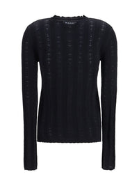 Marni Women Wool And Silk Cardigan With Bow