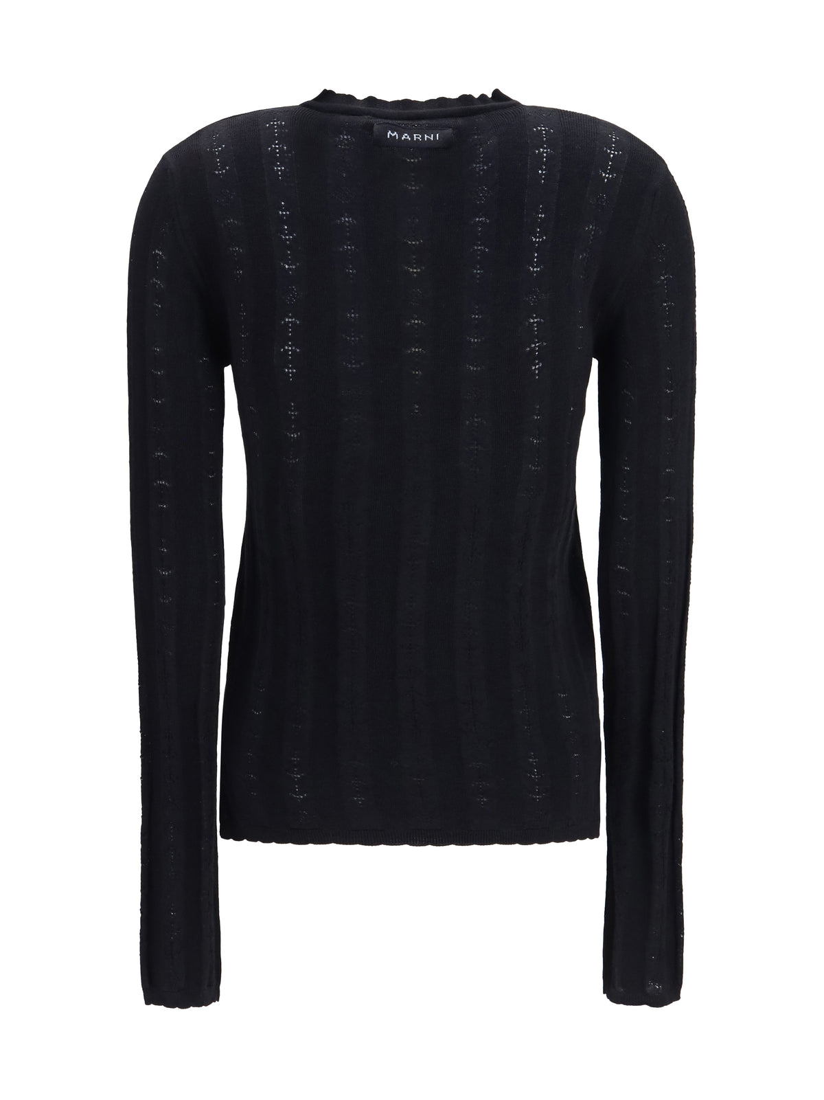 Marni Women Wool And Silk Cardigan With Bow