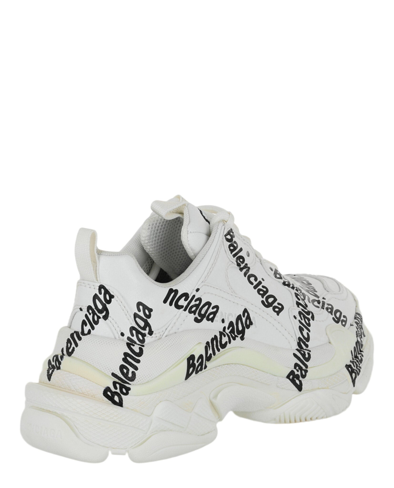 Balenciaga Womens Triple S Logotype Low-Top Sneakers – Bluefly