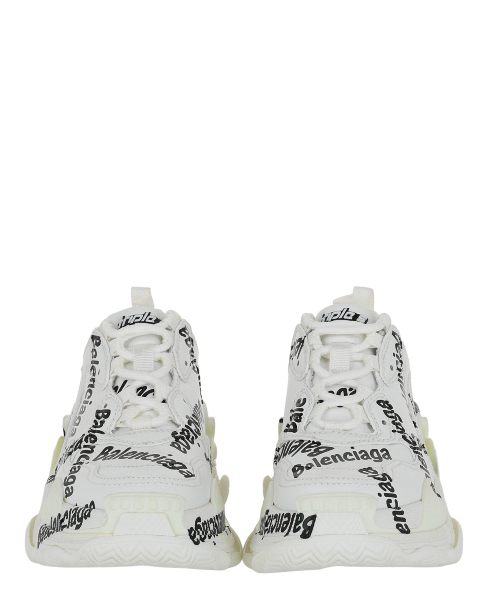 Balenciaga Womens Triple S Logotype Low-Top Sneakers – Bluefly