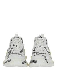 Balenciaga Womens Triple S Logotype Low-Top Sneakers