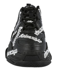 Balenciaga Womens Triple S Logotype Sneakers