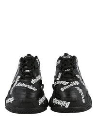 Balenciaga Womens Triple S Logotype Sneakers