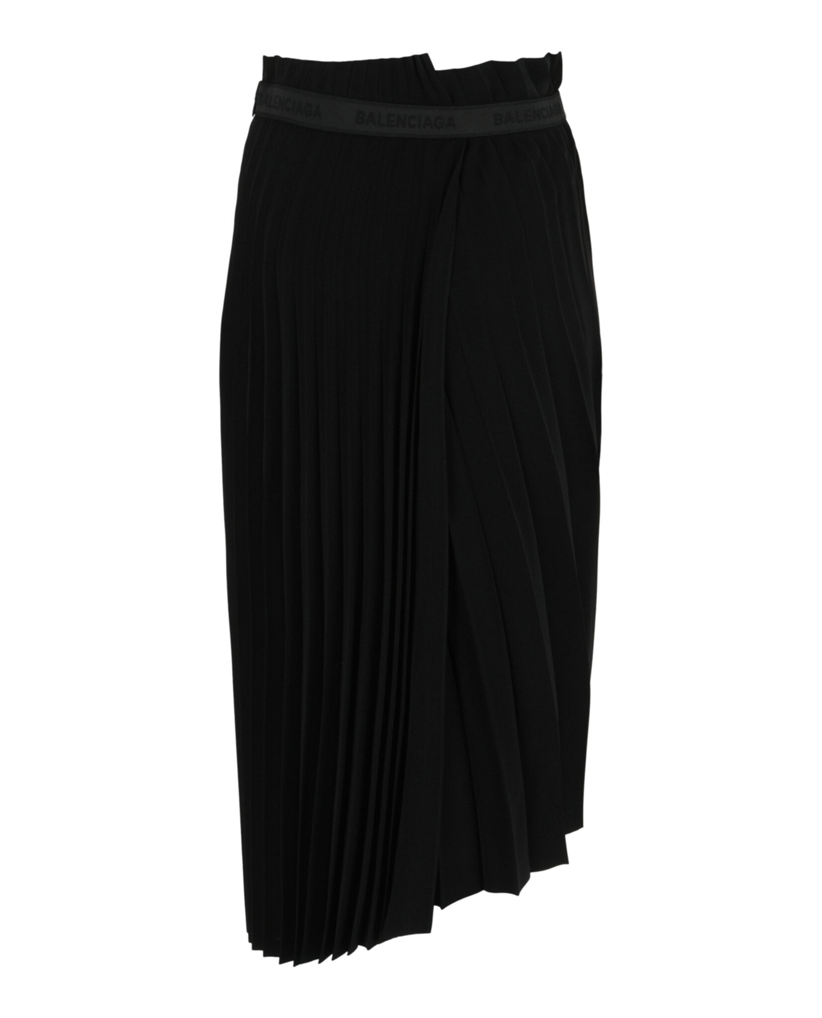Balenciaga Balenciaga Womens Fancy Pleated Asymmetric Skirt