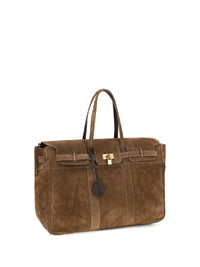 Brunello Cucinelli Women Explorer Suede Travel Bag