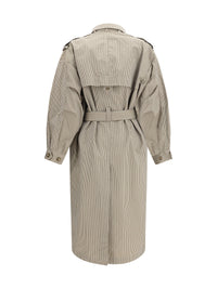 Marant Etoile Women Chilma Striped Coat