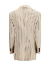 Dolce & Gabbana Women Single-Breasted Regimental Pinstripe Jacket