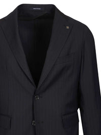 Tagliatore Men Montecarlo Pinstriped Suit