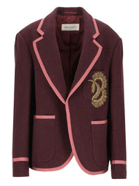Dries Van Noten Dries Van Noten Women Embroidered Wool Blazer