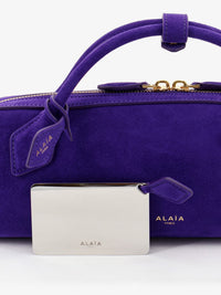 ALAIA Alaia Women Teckel Clutch Suede Handbag