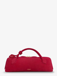 Alaia Women Teckel Clutch Suede Handbag
