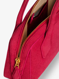 Alaia Women Teckel Clutch Suede Handbag