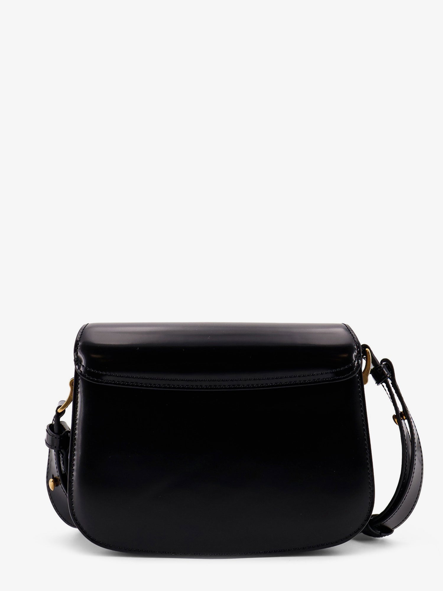 AMI PARIS Ami Paris Women Leather Shoulder Bag With Metal Logo On The Front
