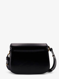 AMI PARIS Ami Paris Women Leather Shoulder Bag With Metal Logo On The Front