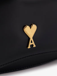 AMI PARIS Ami Paris Women Leather Shoulder Bag With Metal Logo On The Front
