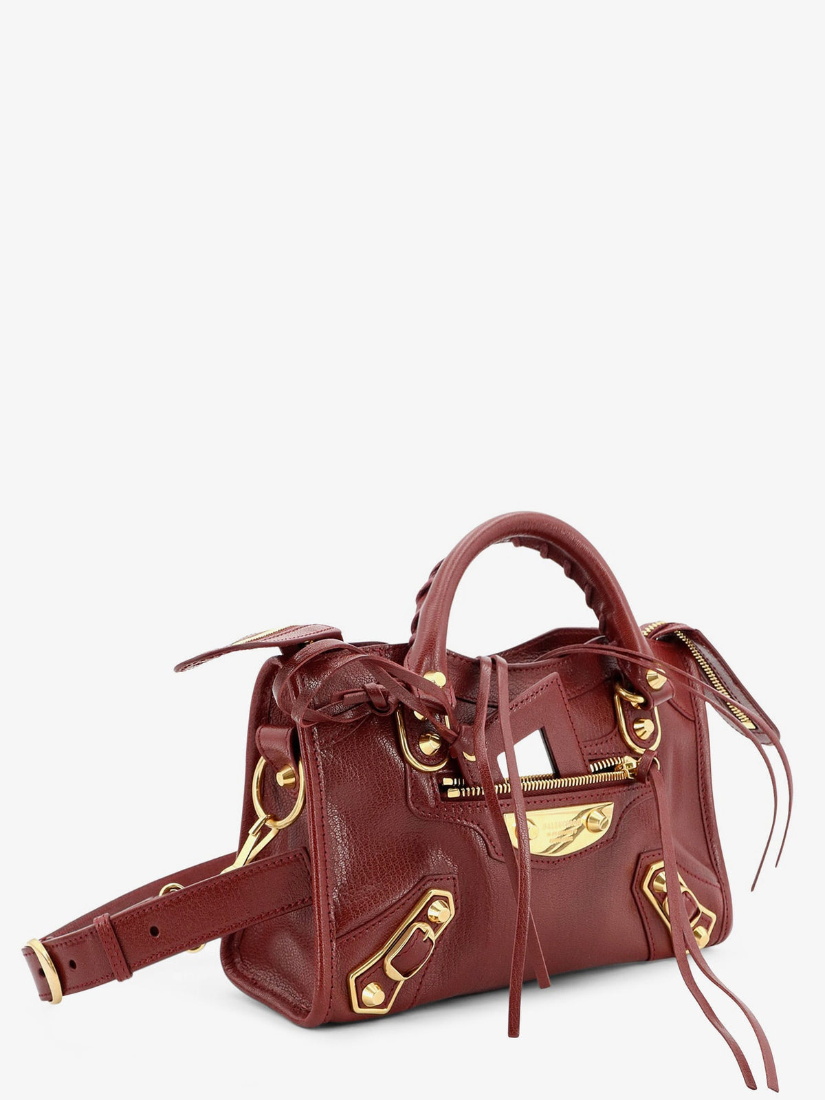 Balenciaga Women Le City Uptown Mini Leather Handbag