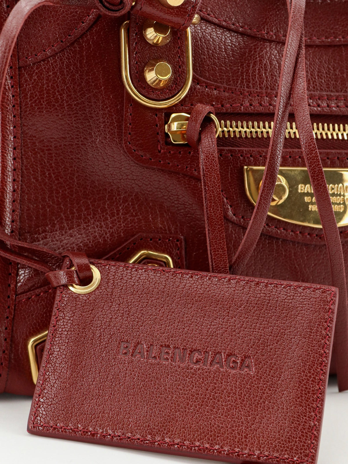 Balenciaga Women Le City Uptown Mini Leather Handbag