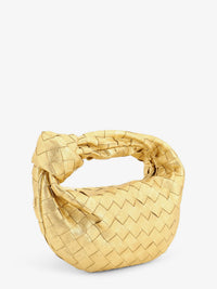 BOTTEGA VENETA Bottega Veneta Women Mini Jodie Leather Handbag With A Foggy Mirror Effect Braided Motif