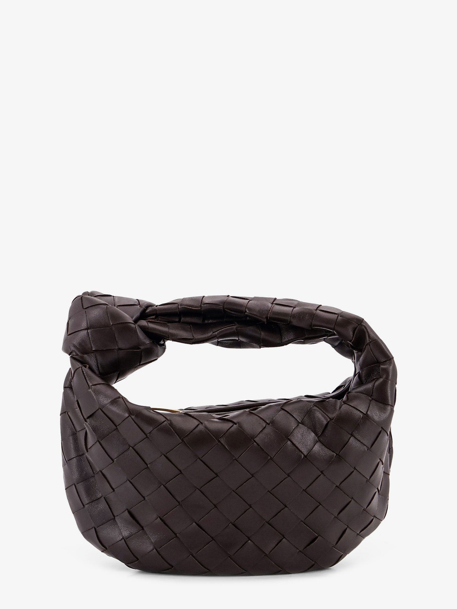 Bottega Veneta Women Mini Jodie Leather Handbag With Intrecciato Motif