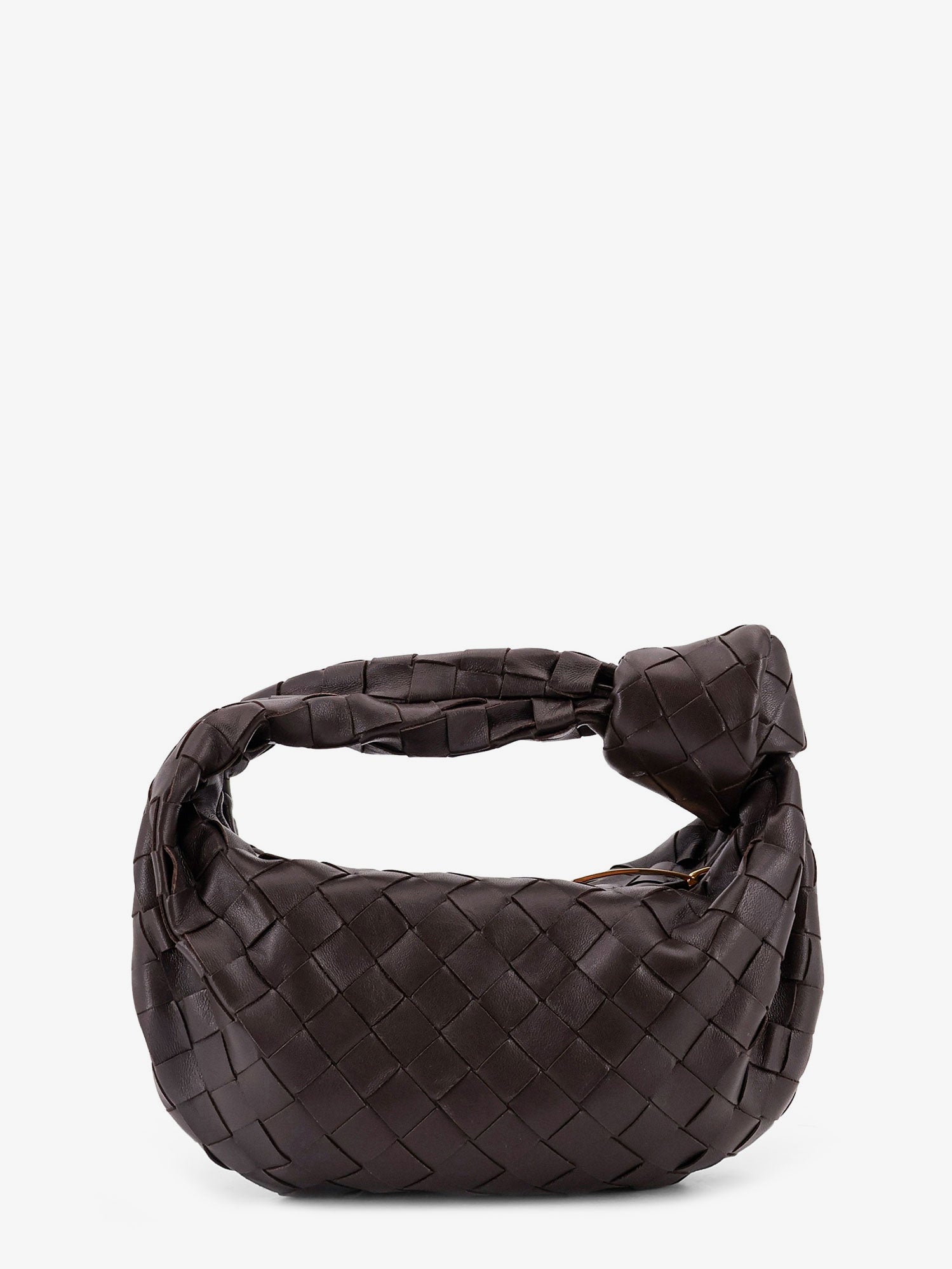 Bottega Veneta Women Mini Jodie Leather Handbag With Intrecciato Motif