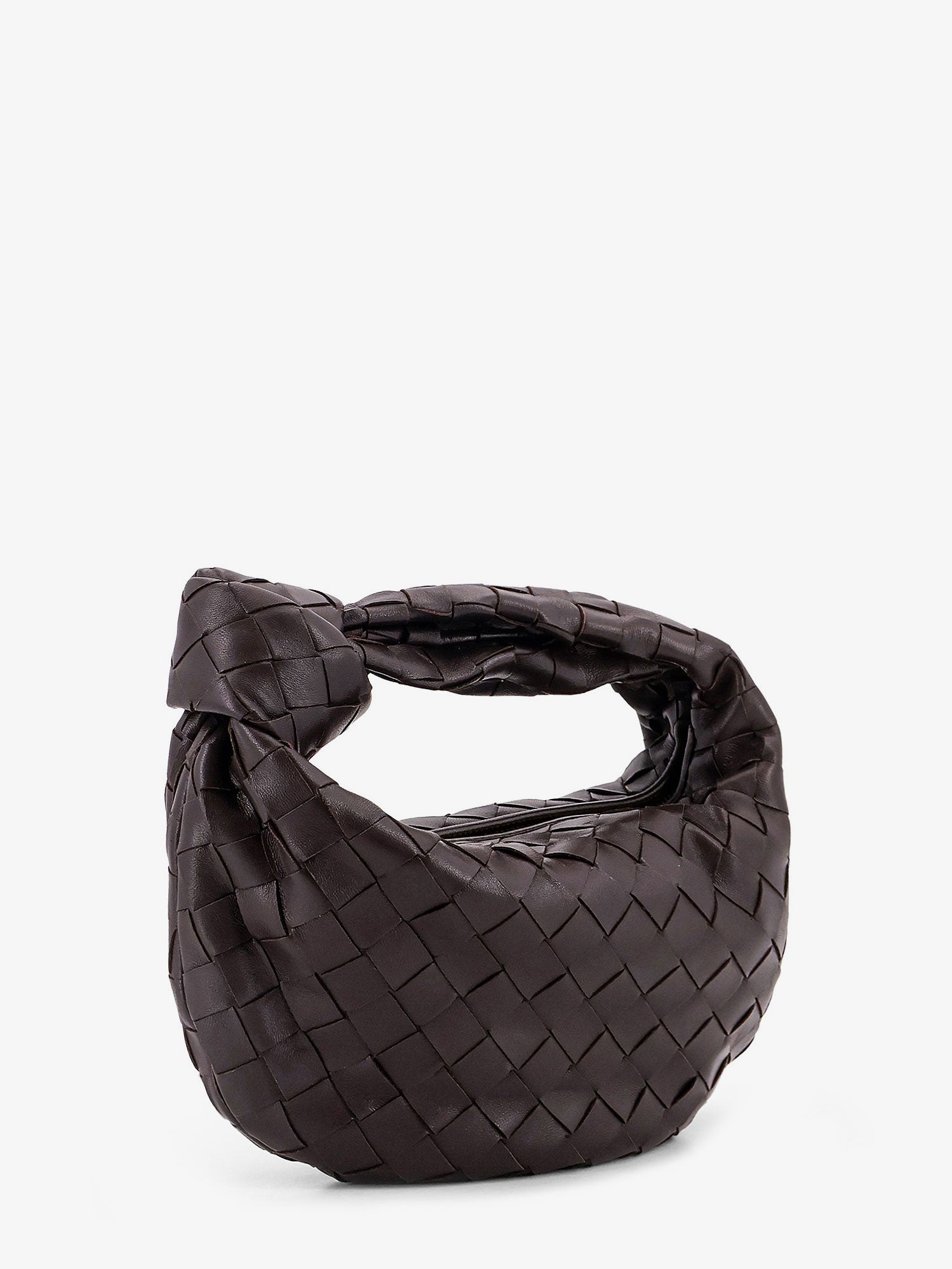 Bottega Veneta Women Mini Jodie Leather Handbag With Intrecciato Motif