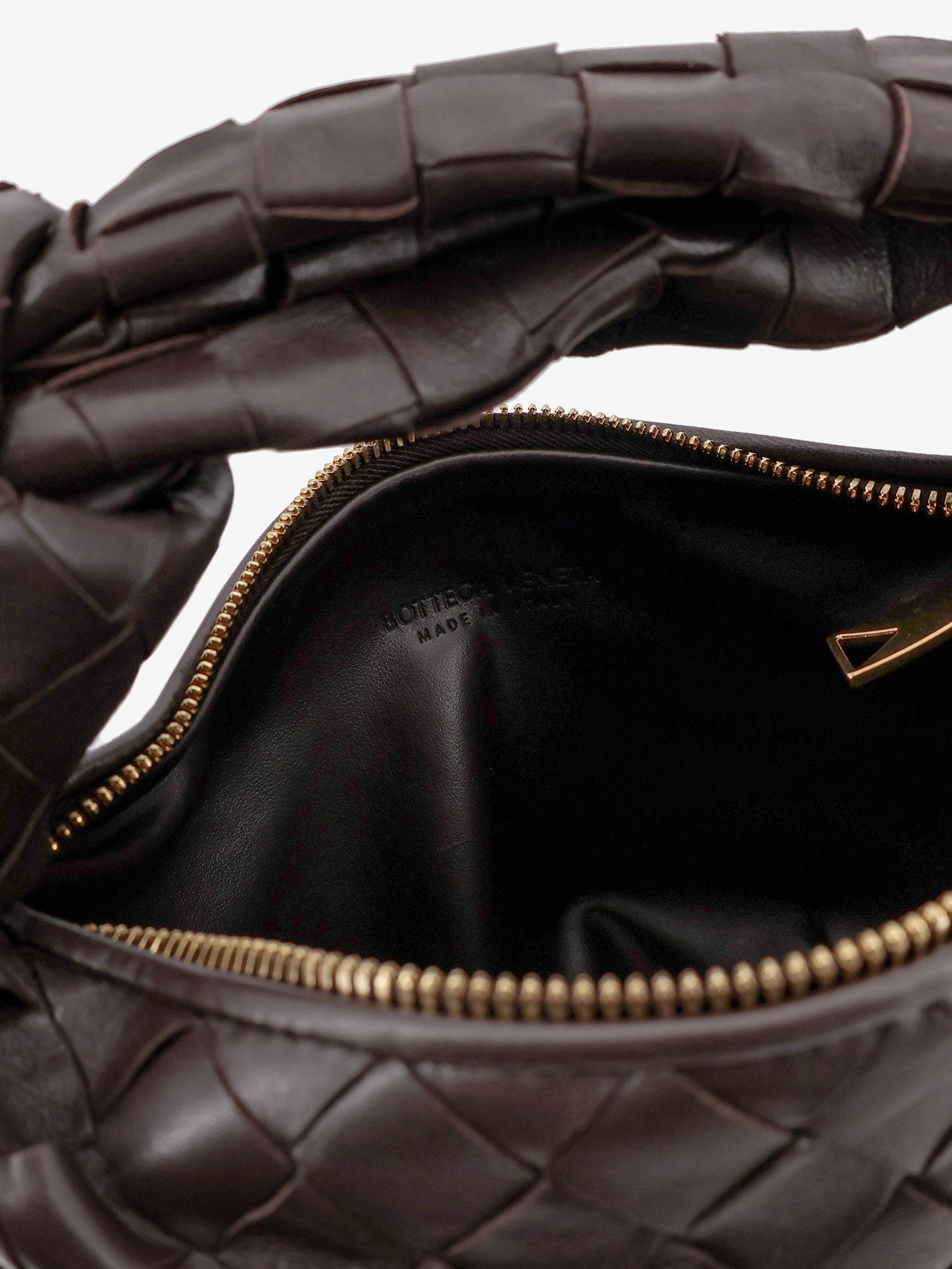 Bottega Veneta Women Mini Jodie Leather Handbag With Intrecciato Motif