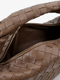 Bottega Veneta Women Jodie Small Leather Handbag With Intrecciato Motif
