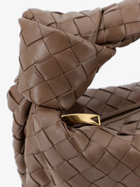 Bottega Veneta Women Jodie Small Leather Handbag With Intrecciato Motif