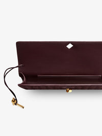 BOTTEGA VENETA Bottega Veneta Women Andiamo Suede Clutch With Intrecciato Pattern