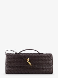 BOTTEGA VENETA Bottega Veneta Women Andiamo Leather Clutch With Intrecciato Motif