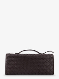 BOTTEGA VENETA Bottega Veneta Women Andiamo Leather Clutch With Intrecciato Motif