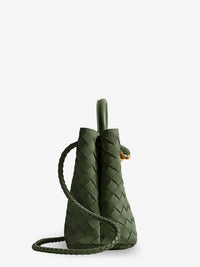 BOTTEGA VENETA Bottega Veneta Women Small Andiamo Suede Handbag With Intrecciato Motif