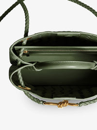 BOTTEGA VENETA Bottega Veneta Women Small Andiamo Suede Handbag With Intrecciato Motif